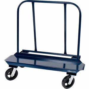 DRYWALL CART - 12" X 48" DECK W/ 8" MOLD ON RUBBER CASTERS (4 SWIVEL) by Jescraft