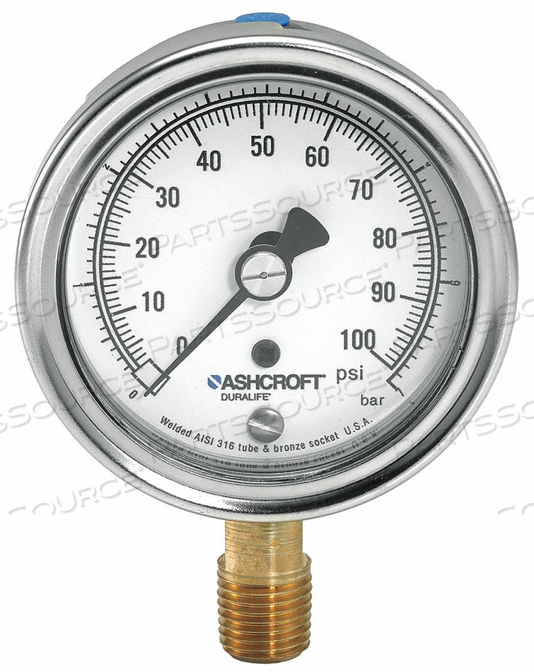 GAUGE PRESSURE 0 TO 160 PSI 1 PERCENT by Ashcroft Inc.