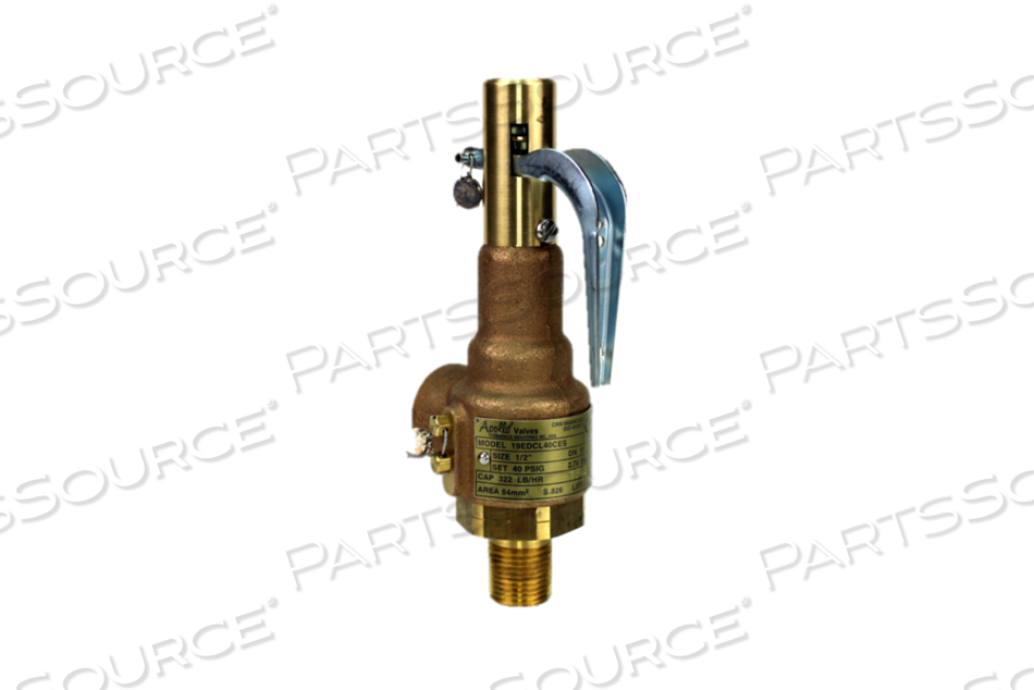 SAFETY VALVE, STEAM by STERIS Corporation SAFETY VALVE, STEAM by STERIS Corporation