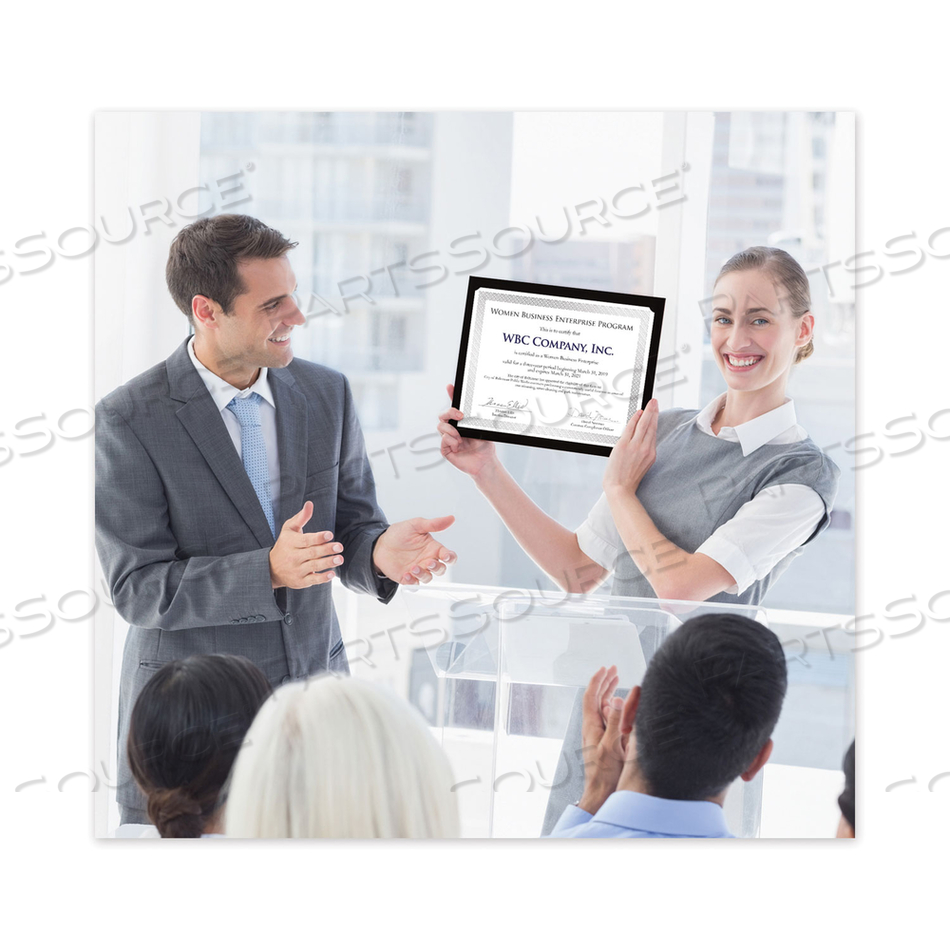 FOIL BORDER CERTIFICATES, 8.5 X 11, WHITE/SILVER WITH BRAIDED SILVER BORDER by Great Papers