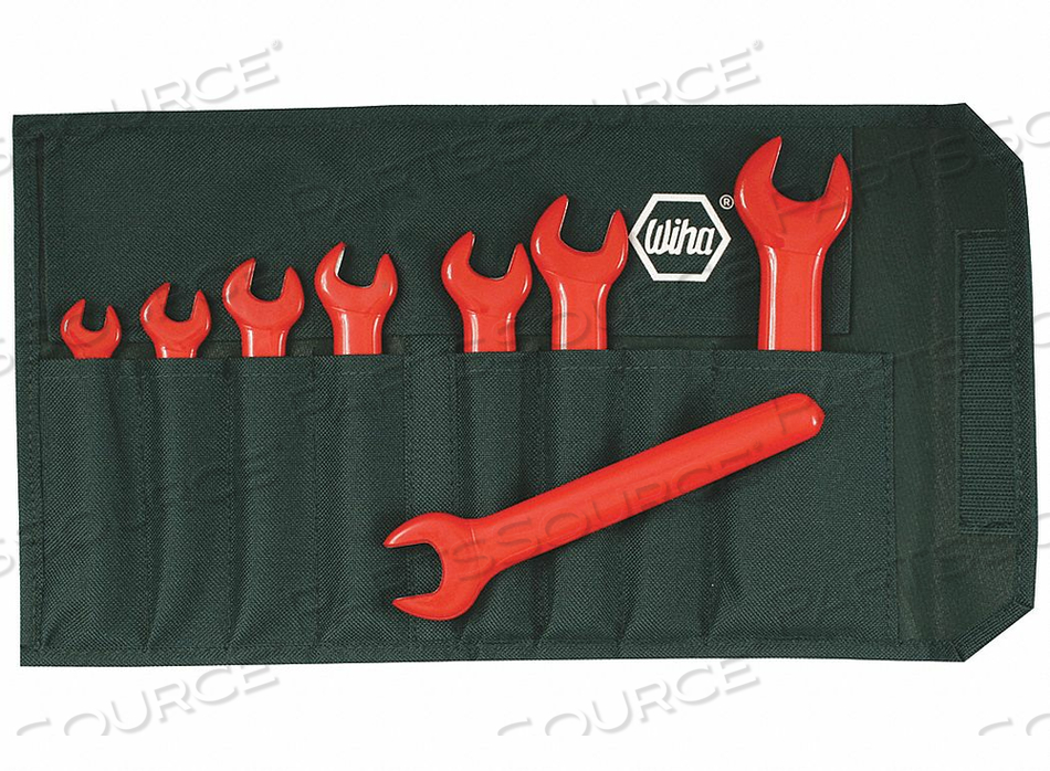 8 PIECE INSULATED OPEN END WRENCH SET - METRIC by Wiha Tools 8 PIECE INSULATED OPEN END WRENCH SET - METRIC by Wiha Tools