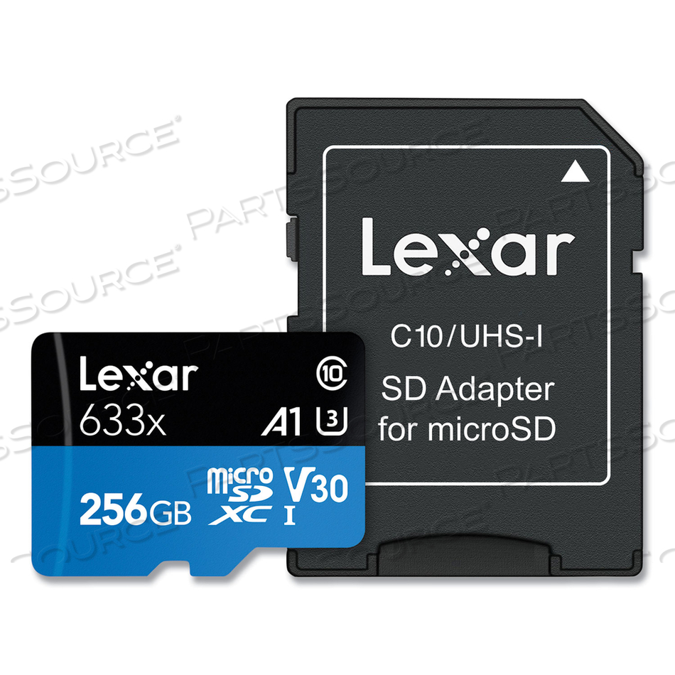 MICROSDXC MEMORY CARD, UHS-I U1 CLASS 10, 256 GB by Lexar MICROSDXC MEMORY CARD, UHS-I U1 CLASS 10, 256 GB by Lexar