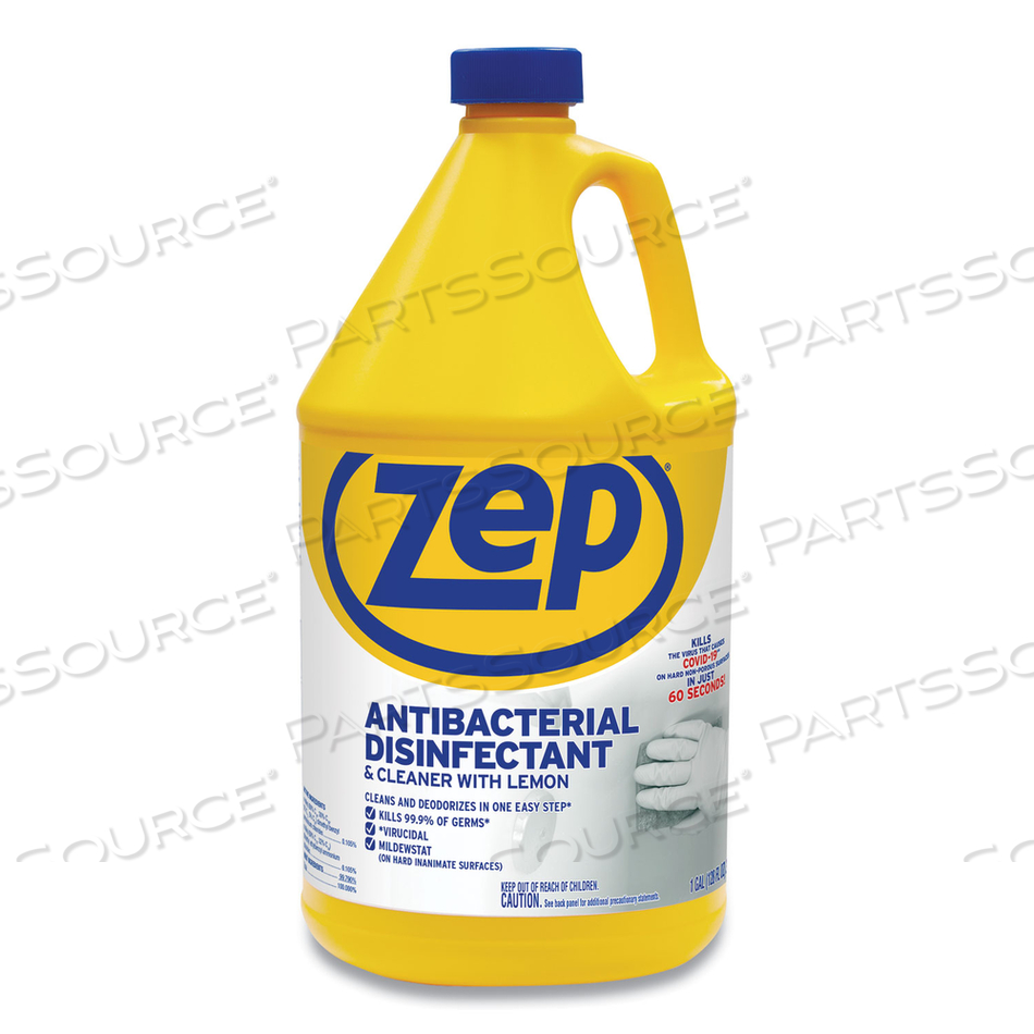 ANTIBACTERIAL DISINFECTANT, LEMON SCENT, 1 GAL by Zep ANTIBACTERIAL DISINFECTANT, LEMON SCENT, 1 GAL by Zep