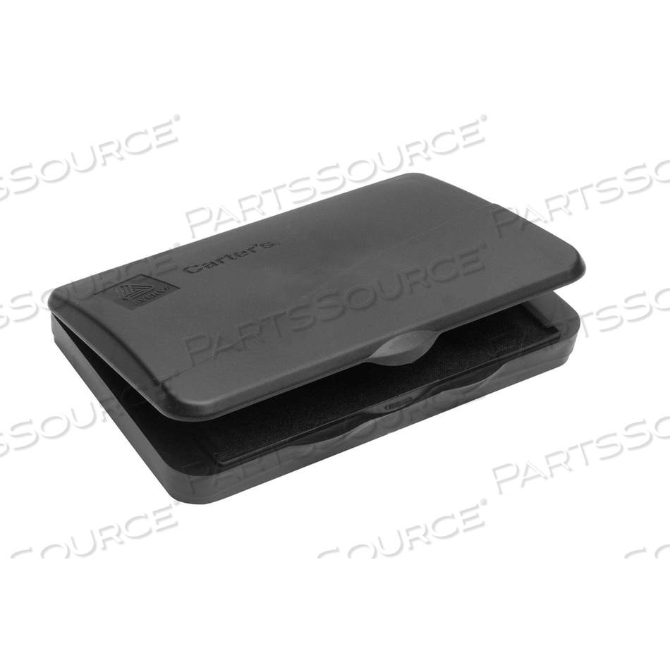 PRE-INKED FELT STAMP PAD, 4.2"5X 2.75", BLACK by Carter's
