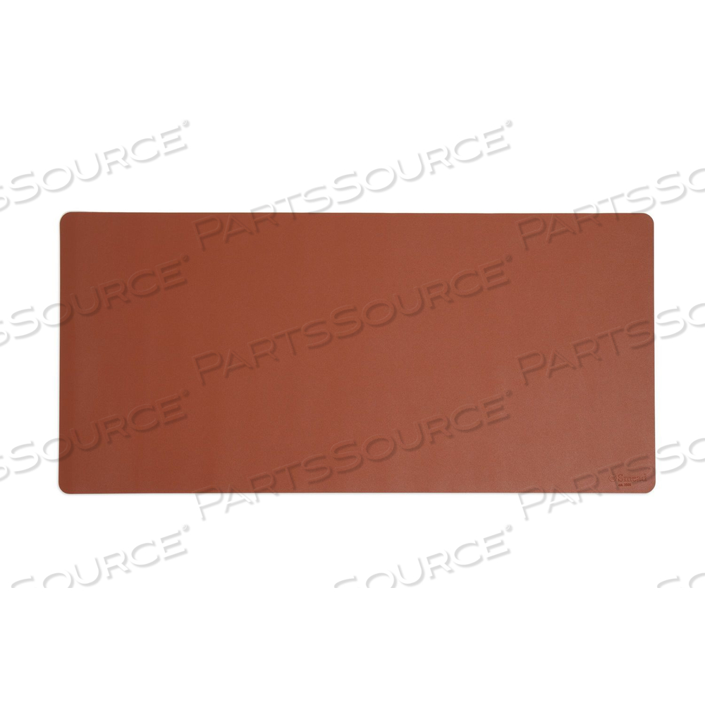 VEGAN LEATHER DESK PADS, 36" X 17", BROWN 