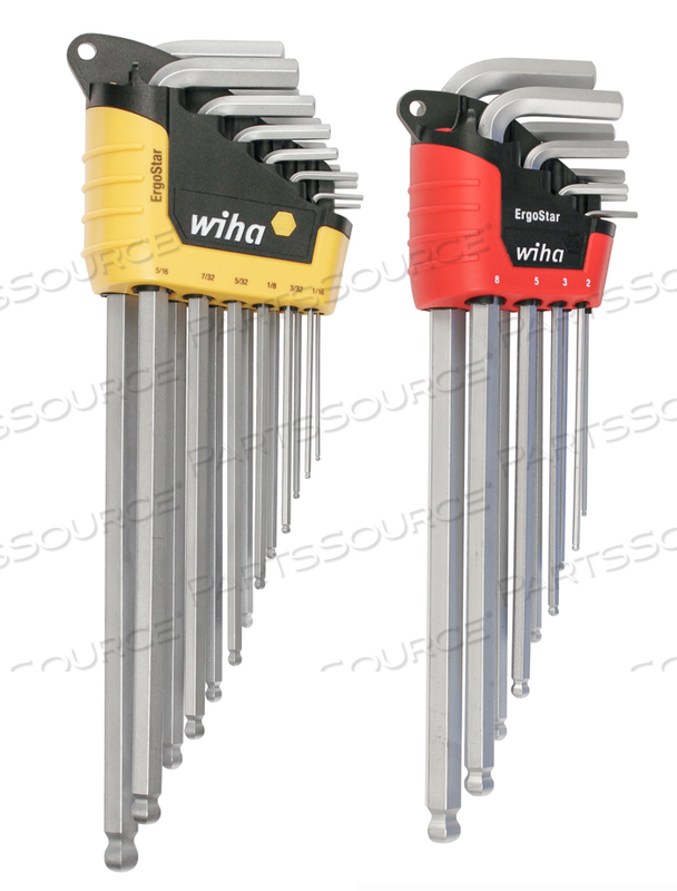 22 PIECE ERGOSTAR BALL HEX L-KEY SET - INCH - METRIC by Wiha Tools