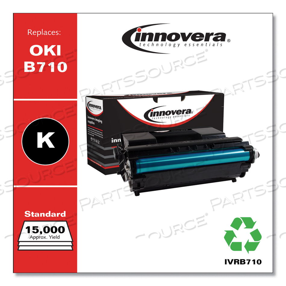 REMANUFACTURED BLACK TONER, REPLACEMENT FOR 52123601, 15,000 PAGE-YIELD 