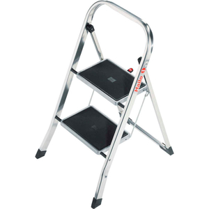 K30 2 STEP ALUMINUM FOLDING STEP LADDER by Hailo