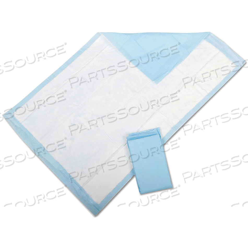 PROTECTION PLUS DISPOSABLE UNDERPADS, 23" X 36", BLUE by Medline Industries, Inc. PROTECTION PLUS DISPOSABLE UNDERPADS, 23" X 36", BLUE by Medline Industries, Inc.