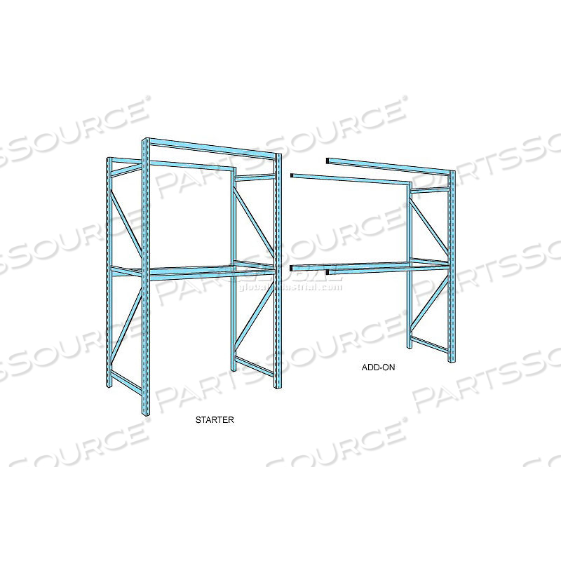 PALLET RACK ADD-ON UNIT 36 D 96 H 99 W by Husky Rack & Wire