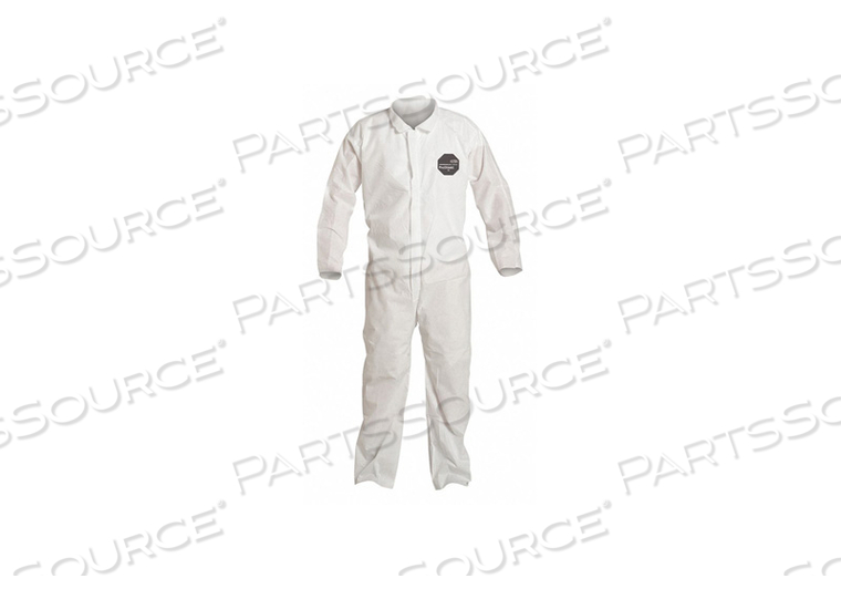 H3325 COLLARED COVERALL OPEN WHITE 4XL PK25 by DuPont H3325 COLLARED COVERALL OPEN WHITE 4XL PK25 by DuPont