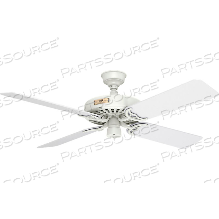 HUNTER ORIGINAL 52" DAMP CEILING FAN - WHITE 