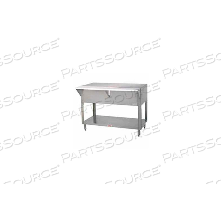 SOLID TOP TABLE, 47.125"L S/S CABINET BASE 