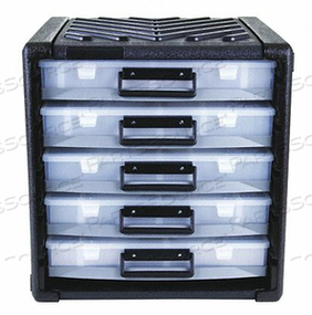 SMALL PARTS CABINET BLACK/CLEAR by Flambeau, Inc. SMALL PARTS CABINET BLACK/CLEAR by Flambeau, Inc.