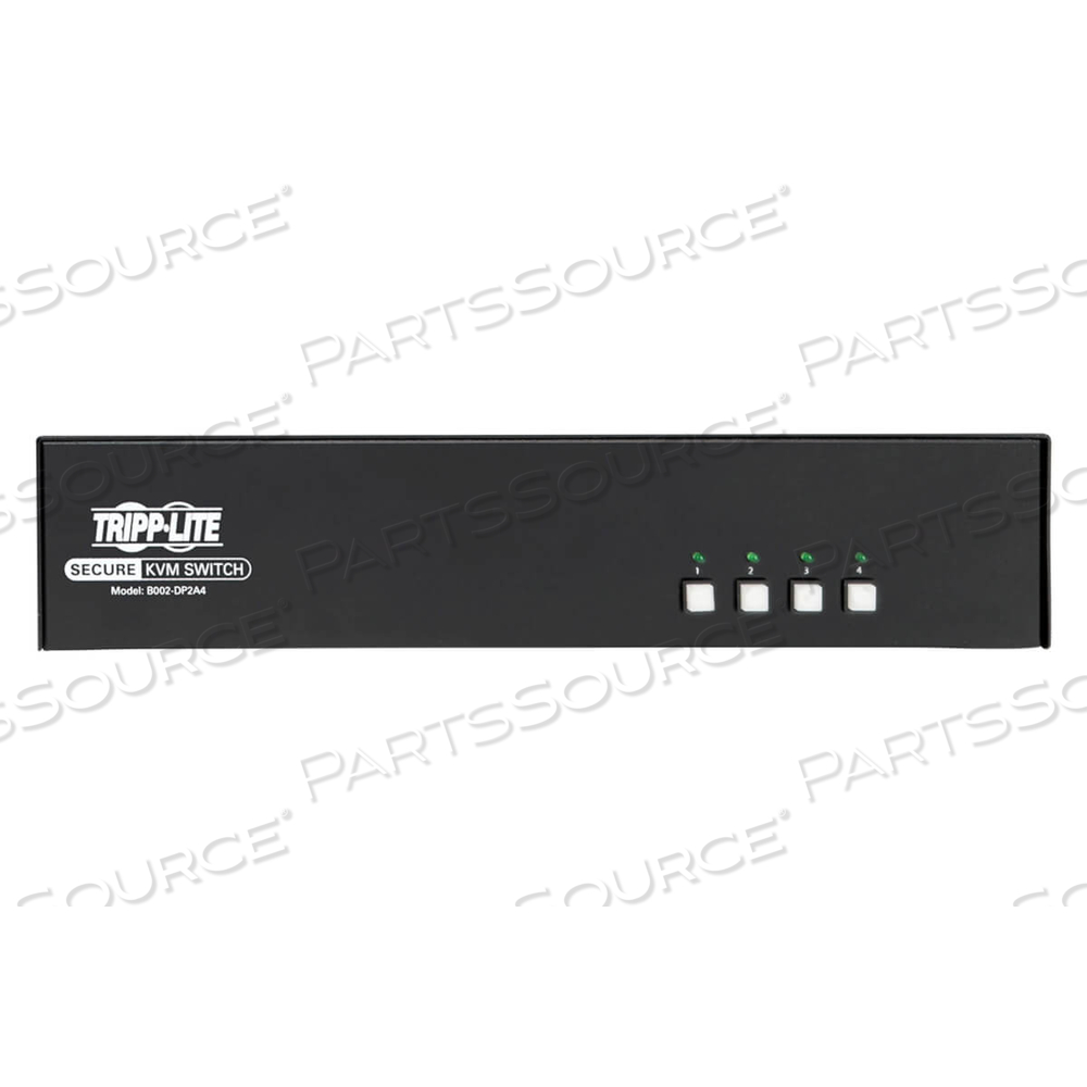 SECURE KVM SWITCH 4-PORT DISPLAYPORT DUAL MONITOR NIAP PP3.0 by Tripp Lite