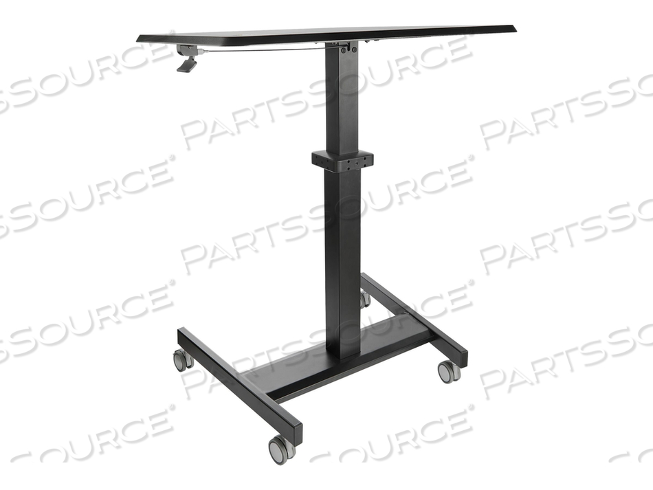 MOBILE STANDING DESK, PORTABLE SIT STAND ERGONOMIC HEIGHT ADJUSTABLE CART ON WHEELS, ROLLING COMPUTER/LAPTOP WORKSTATION TABLE WITH LOCKING  by StarTech.com Ltd.