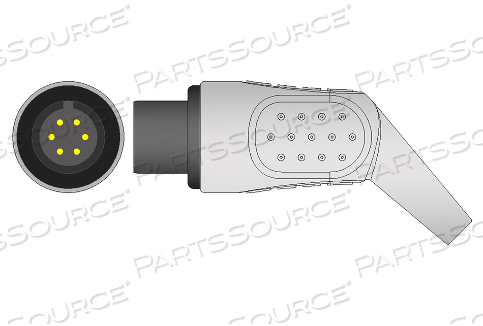 TWIN PIN CONNECTOR ECG TRUNK CABLE TWIN PIN CONNECTOR ECG TRUNK CABLE
