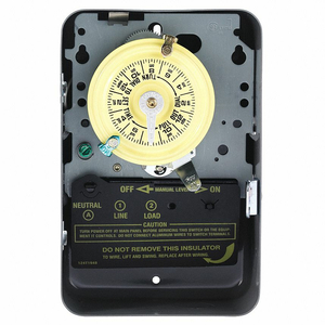24-HOUR SPST PLASTIC ENCLOSURE MECHANICAL TIME SWITCH, 120 VAC by Intermatic