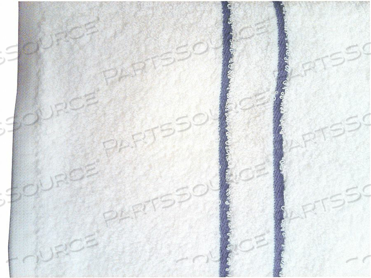 POOL TOWEL WHITE W/BLUE DOBBY PK12 by Martex POOL TOWEL WHITE W/BLUE DOBBY PK12 by Martex