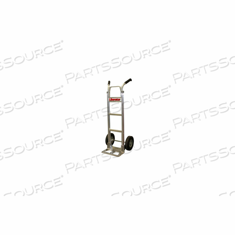 LIBERATOR ALUMINUM HAND TRUCK DOUBLE HANDLE SEMI-PNEU WHEELS 