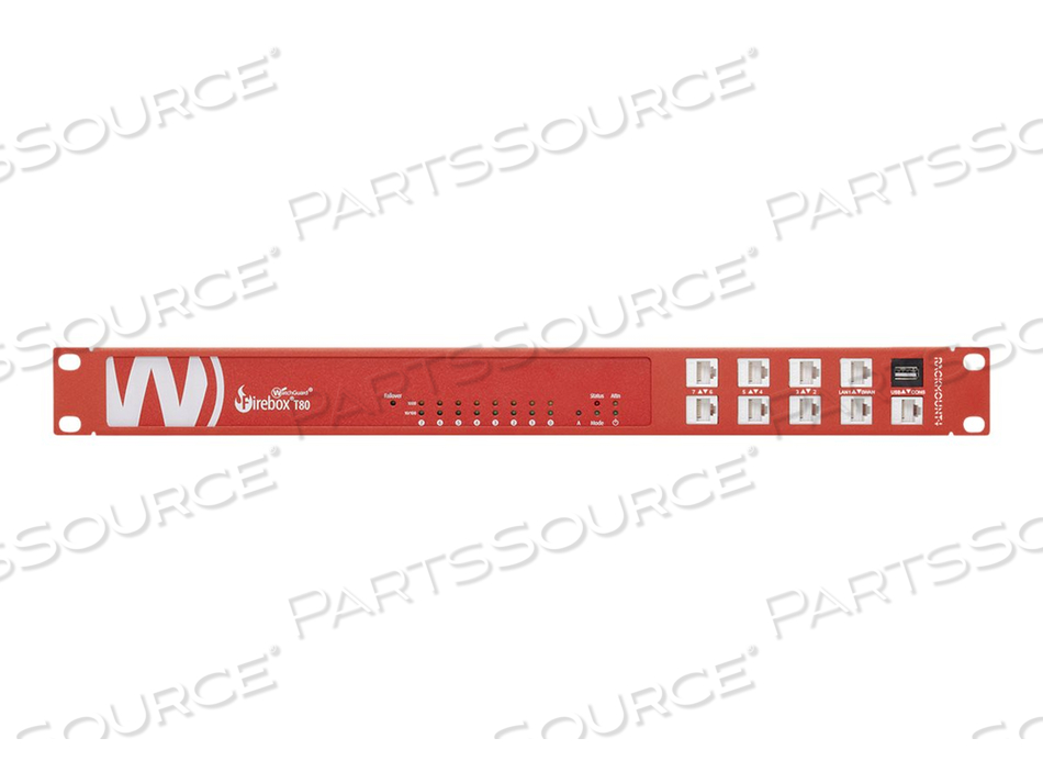 RM-WG-T7, NETWORK DEVICE MOUNTING KIT, RACK MOUNTABLE, WATCHGUARD RED, 1U, 19", FOR WATCHGUARD FIREBOX T80 by Rackmount.IT RM-WG-T7, NETWORK DEVICE MOUNTING KIT, RACK MOUNTABLE, WATCHGUARD RED, 1U, 19", FOR WATCHGUARD FIREBOX T80 by Rackmount.IT