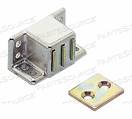 DOOR CATCH, MAGNETIC, PULL, ADJUSTABLE NO, NON-LOCKING, CATCH/LATCH MATERIAL STEEL, CATCH/LATCH FINISH NICKEL, CATCH/LATCH HEIGHT 13/16 IN, by Sugatsune America Inc DOOR CATCH, MAGNETIC, PULL, ADJUSTABLE NO, NON-LOCKING, CATCH/LATCH MATERIAL STEEL, CATCH/LATCH FINISH NICKEL, CATCH/LATCH HEIGHT 13/16 IN, by Sugatsune America Inc