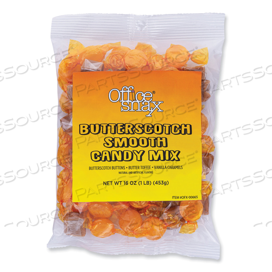 CANDY ASSORTMENTS, BUTTERSCOTCH SMOOTH CANDY MIX, 1 LB BAG by Office Snax