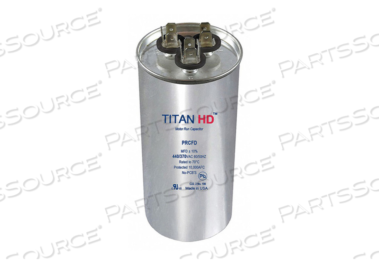 MOTOR DUAL RUN CAP 40/5 MFD 440V ROUND by Titan HD MOTOR DUAL RUN CAP 40/5 MFD 440V ROUND by Titan HD