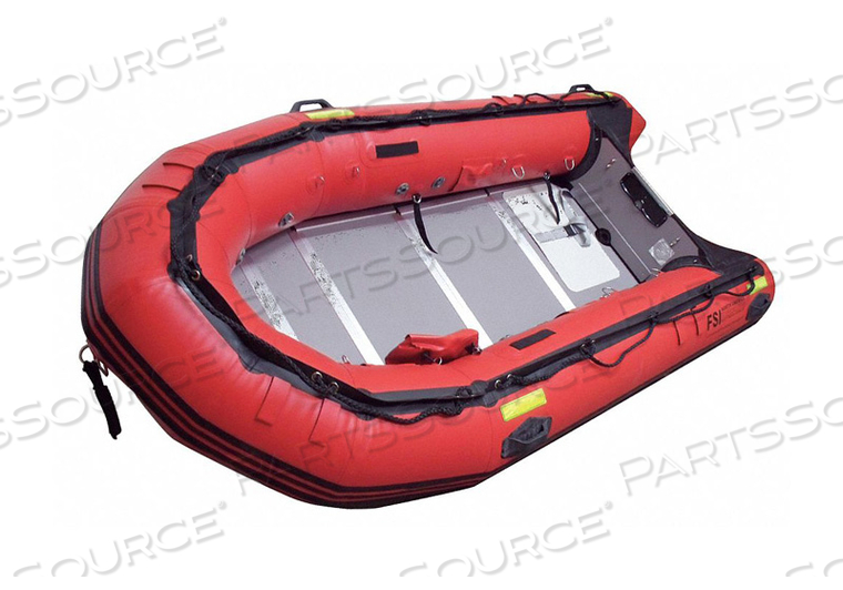 TRANSOM STYLE RESCUE BOAT RED 14 FT. by Fsi