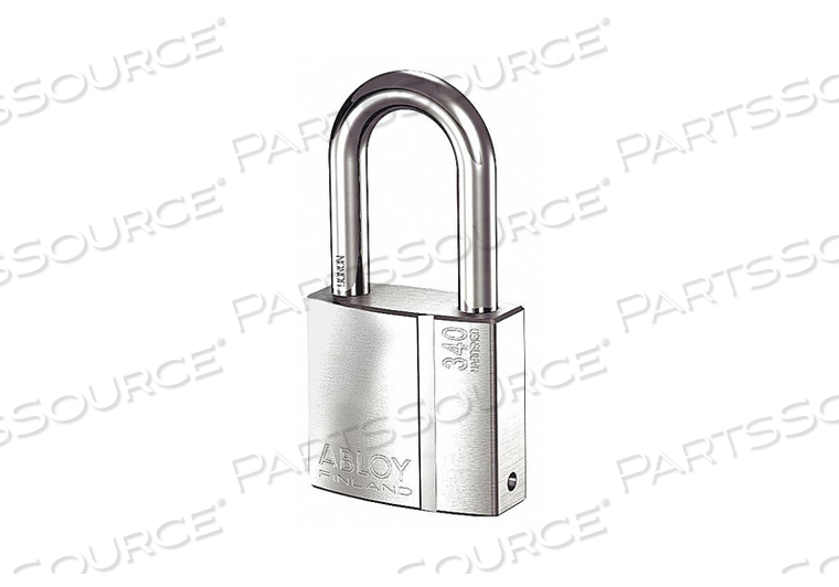 KEYED PADLOCK 1 3/32 IN RECTANGLE SILVER by Abloy