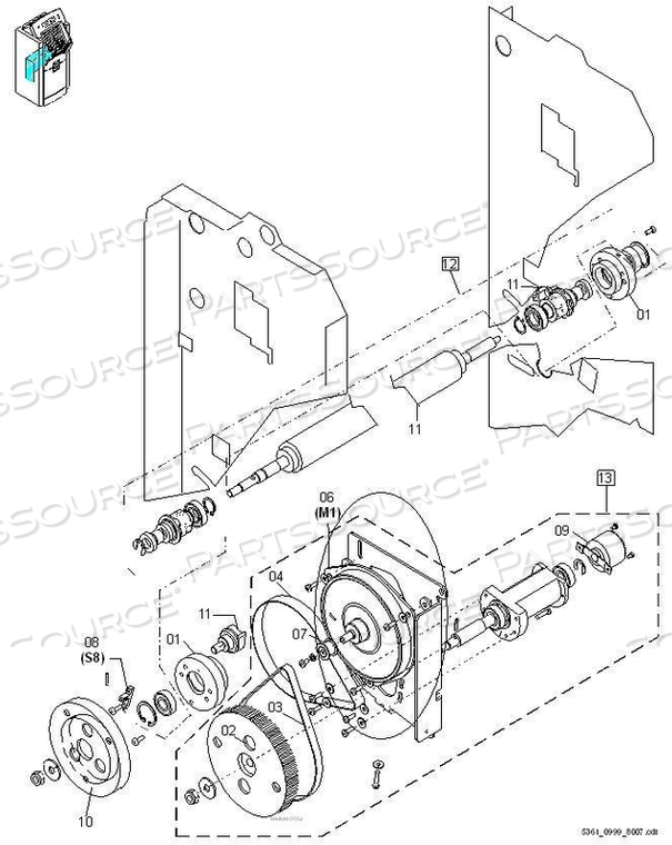 FLAT BELT FOR A DRUM by Agfa HealthCare