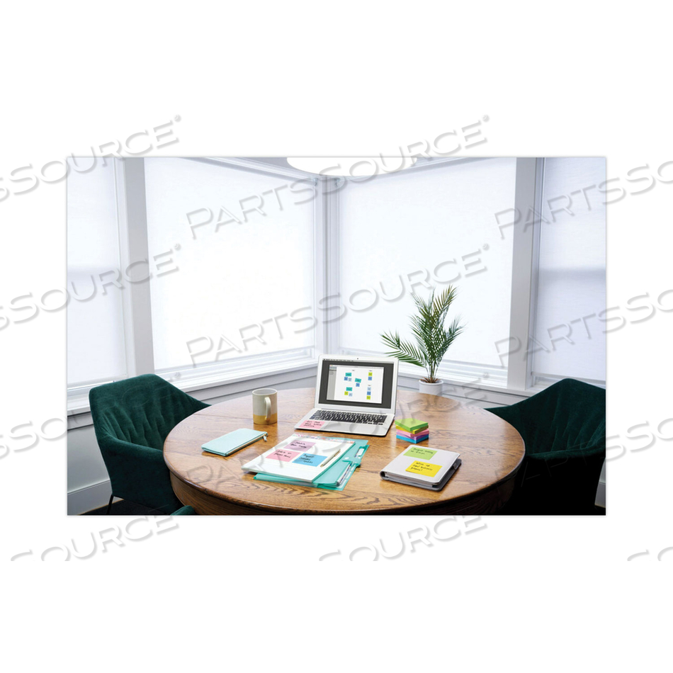 ORIGINAL PADS IN FLORAL FANTASY COLLECTION COLORS, NOTE RULED, 4" X 4", 200 SHEETS/PAD by 3M Consumer