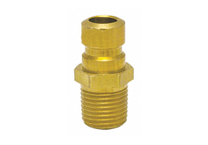 PLUG 3/8 1/4 MPT BRASS by Foster