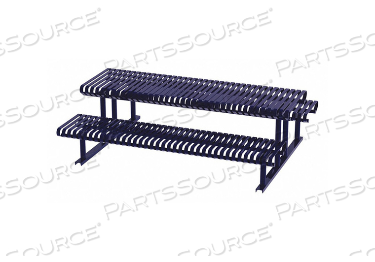 PICNIC TABLE BLUE 94 IN D 30 IN H by Graber Manufacturing