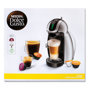 GENIO 2 WITH FOUR GUSTO COFFEE AND RACK BUNDLE, BLACK/SILVER by Nescafe