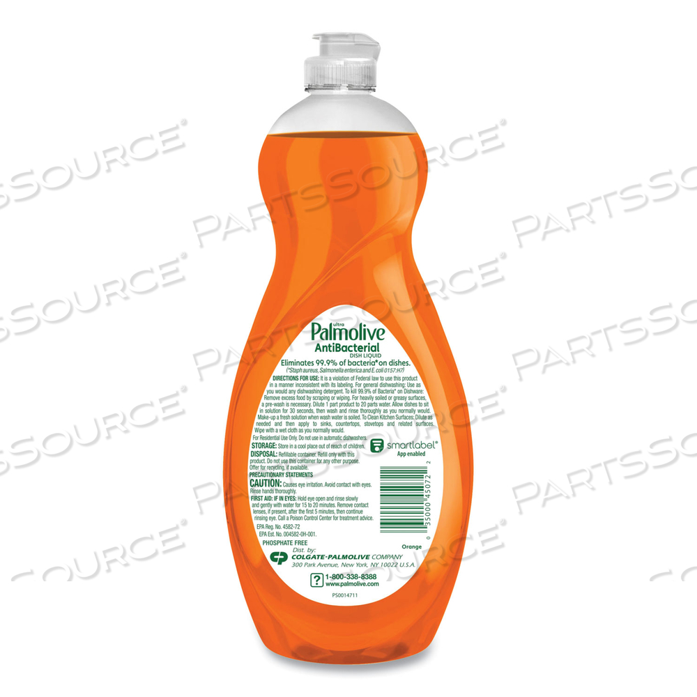 ULTRA ANTIBACTERIAL DISHWASHING LIQUID, ORANGE SCENT, 32.5 OZ BOTTLE, 9/CARTON 