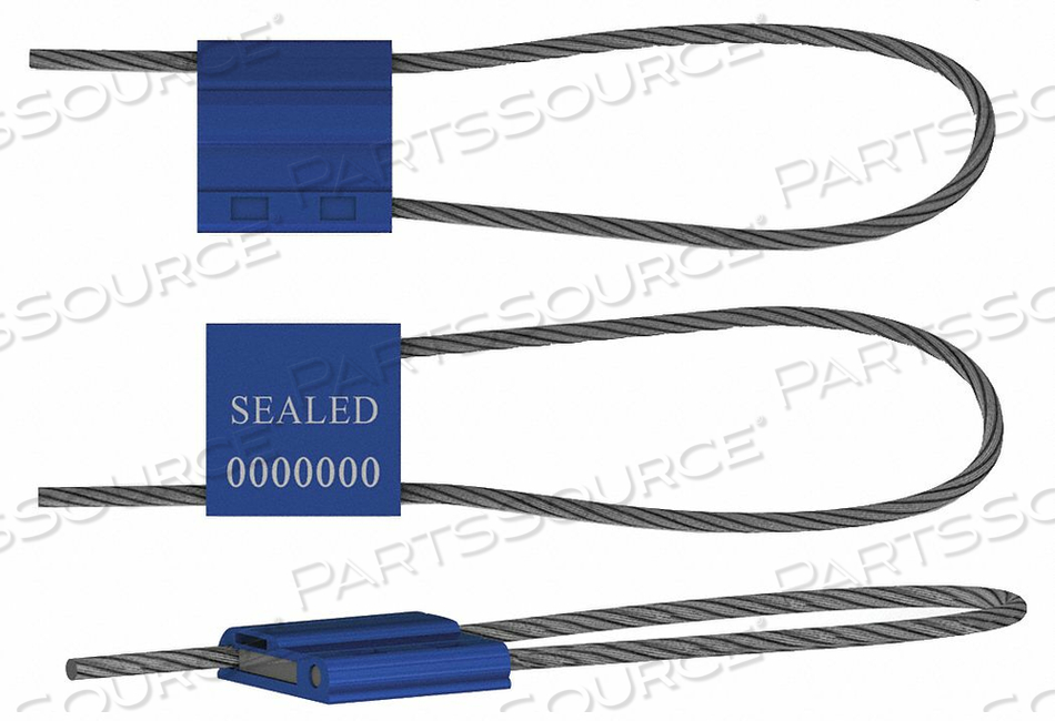 CABLE SEAL ALUMINUM BLUE 12IN. L PK50 by Universeal CABLE SEAL ALUMINUM BLUE 12IN. L PK50 by Universeal
