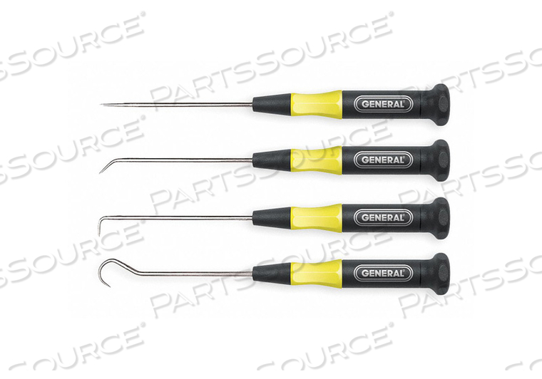 PROBE SET 1 STRAIGHT 1 HOOK 2 BENT 4 PC by General Tools & Instruments PROBE SET 1 STRAIGHT 1 HOOK 2 BENT 4 PC by General Tools & Instruments