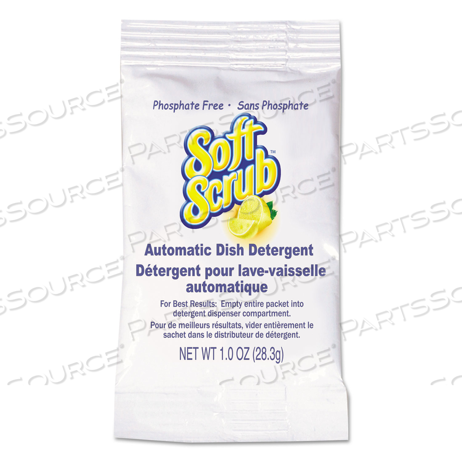 AUTOMATIC DISH DETERGENT, LEMON SCENT, POWDER, 1 OZ. PACKET by Soft Scrub AUTOMATIC DISH DETERGENT, LEMON SCENT, POWDER, 1 OZ. PACKET by Soft Scrub
