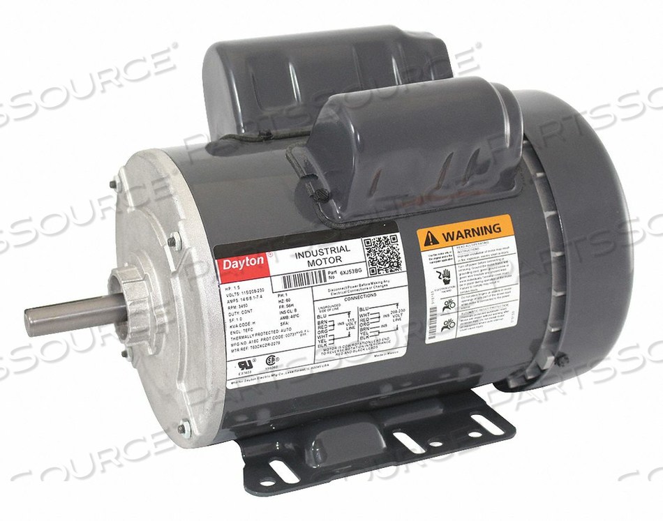 GP MTR CS TEFC 1-1/2 HP 3450 RPM 56H by DAYTON ELECTRIC MANUFACTURING CO GP MTR CS TEFC 1-1/2 HP 3450 RPM 56H by DAYTON ELECTRIC MANUFACTURING CO