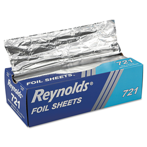 INTERFOLDED ALUMINUM FOIL SHEETS, 12 X 10.75, SILVER, 500/BOX, 6 BOXES/CARTON by Reynolds