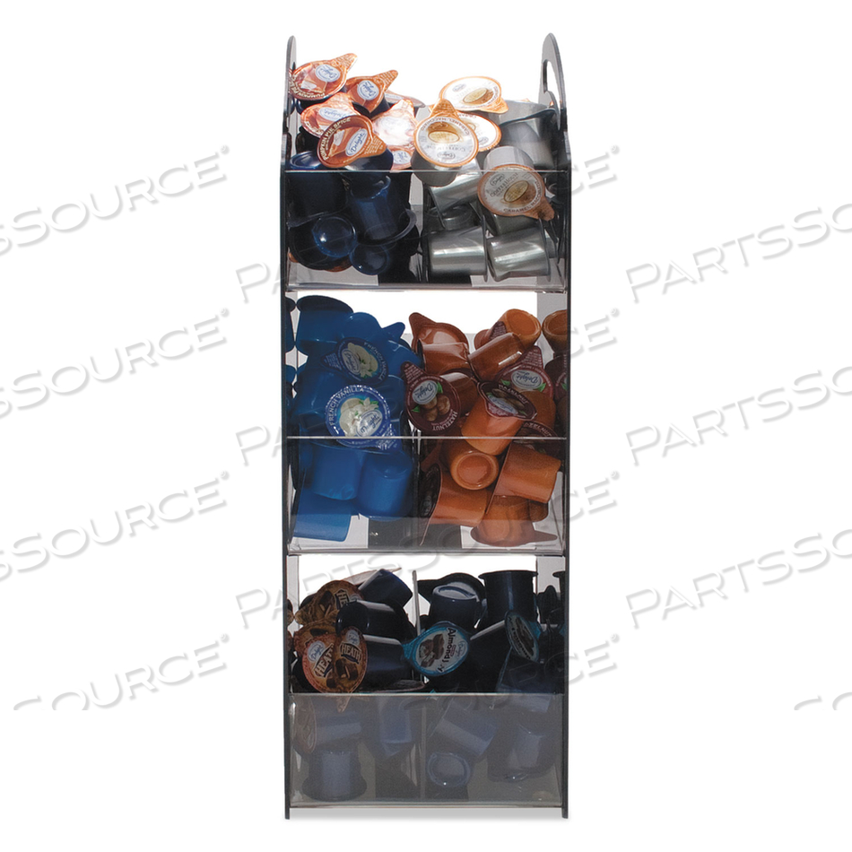 VERTIFLEX - COMPACT CONDIMENT ORGANIZER, 3 SHELVES, 6 COMPARTMENTS, BLACK by Vertiflex