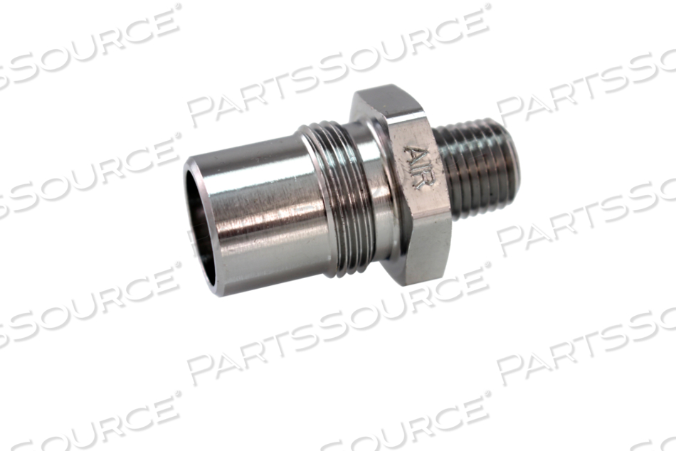 MEDICAL AIR SOCKET, 1/4 IN MNPT, BLACK, WHITE, MEETS NIST (EUROPEAN) by Bay Corporation