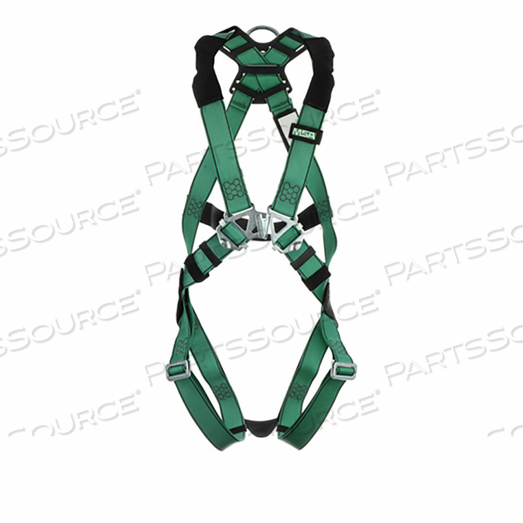 HARNESS, BACK D-RING, QWIK-FIT LEG STRAPS, EXTRA LARGE by MSA Safety Sales, LLC