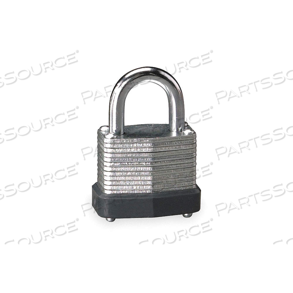 PADLOCK, 5/8 IN VERTICAL SHACKLE CLEARANCE, 9/16 IN HORIZONTAL SHACKLE CLEARANCE, 1 IN X 1 IN X 1 IN by Approved Vendor