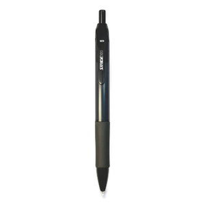 STRIDERIO GEL PEN, RETRACTABLE, MEDIUM 0.7 MM, BLACK INK, TRANSLUCENT BLACK BARREL, 12/BOX by Stride