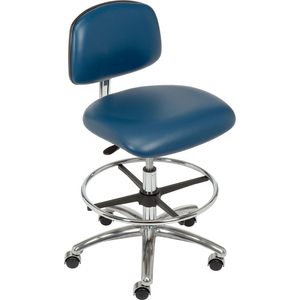 INTERION CLEAN ROOM STOOL -Á VINYL - IMPERIAL BLUE by E Com Inc INTERION CLEAN ROOM STOOL -Á VINYL - IMPERIAL BLUE by E Com Inc