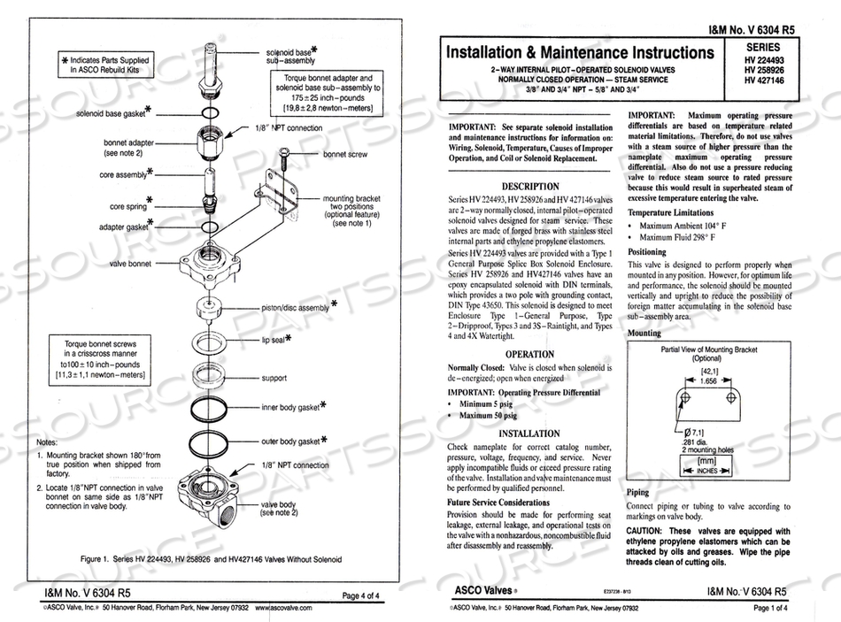 VALVE REPAIR KIT by STERIS Corporation