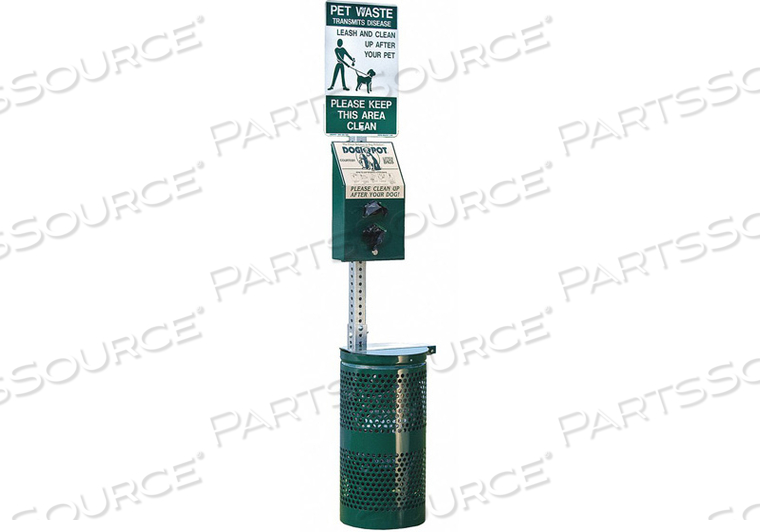 PET WASTE CONTAINER 10 GAL. GREEN by Dogipot PET WASTE CONTAINER 10 GAL. GREEN by Dogipot