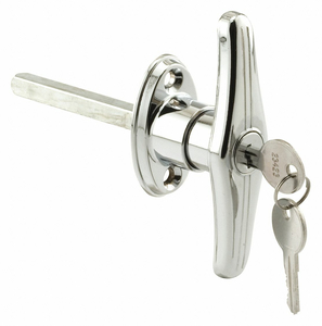 T LOCKING HANDLE CHROME SILVER PR by Primeline T LOCKING HANDLE CHROME SILVER PR by Primeline